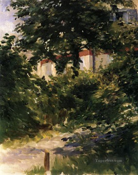 エドゥアール・マネ Painting - リュエイユの庭園の一角 エドゥアール・マネ